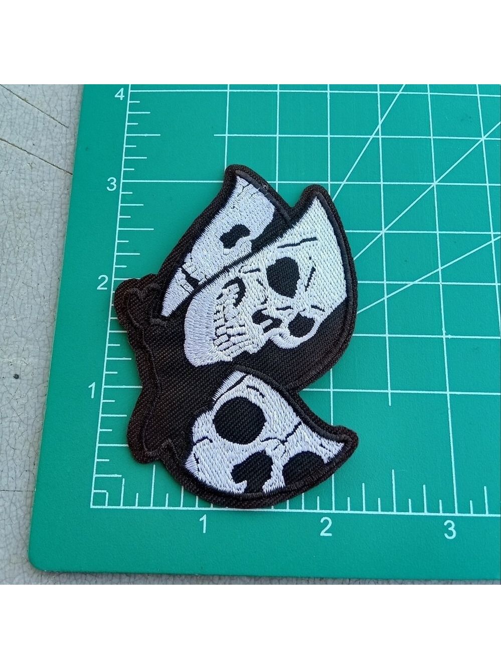 2/$10 Skull Butterfly Wings Embroidered Patch